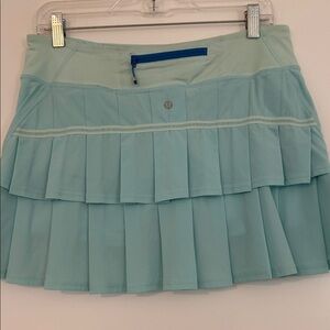 Lululemon Athletica Light Blue Tiered Mini Skort